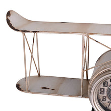 Biplane Wall Clock, Distressed Antique Vintage Finish, 12.6" W, Grey - Utopia Alley - 5