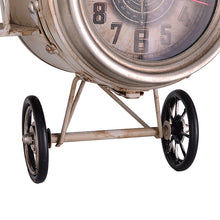 Biplane Wall Clock, Distressed Antique Vintage Finish, 12.6" W, Grey - Utopia Alley - 7