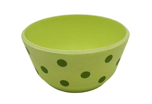 SPOTS EcoFriendly Bamboo Deep Bowl, Green, 6