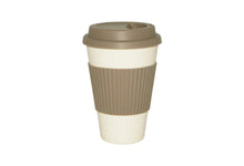 EcoFriendly Bamboo Cup With Silicone Lid, Natural / Mocha - Utopia Alley - 2