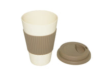 EcoFriendly Bamboo Cup With Silicone Lid, Natural / Mocha - Utopia Alley - 4