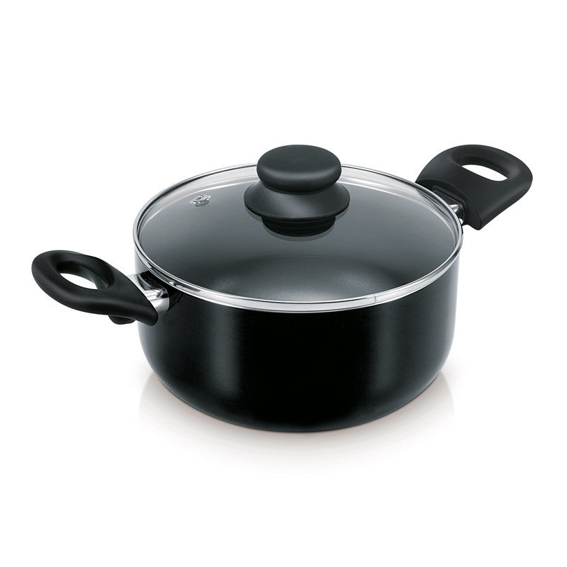 Utopia Alley Magneta Casserole with Lid, Black - Utopia Alley