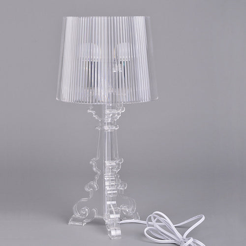 Toulan Modern High End Acrylic Table Lamp, Transluscent Clear or Grey - Utopia Alley - 1