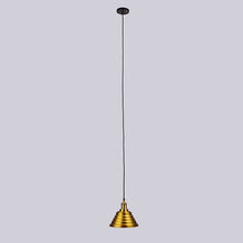 Fluted Tapered Pendant Light, Brass Finish - Utopia Alley - 2