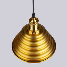 Fluted Tapered Pendant Light, Brass Finish - Utopia Alley - 3