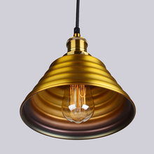 Fluted Tapered Pendant Light, Brass Finish - Utopia Alley - 4