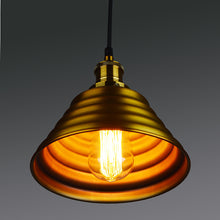Fluted Tapered Pendant Light, Brass Finish - Utopia Alley - 5
