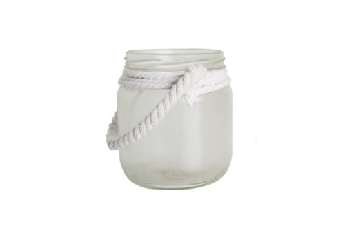 White Satin Frosted Glass Jar - Utopia Alley - 1
