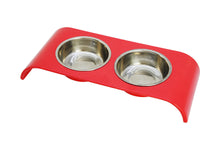 Double Dog Bowls with Color Base, Red or Lime, 13" - Utopia Alley - 2